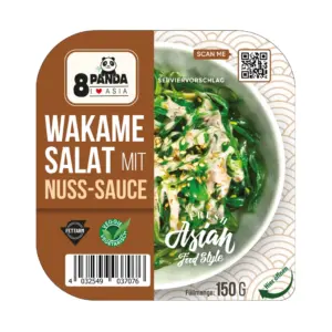 8 Panda: Ensalada de goma wakame con salsa de nueces
